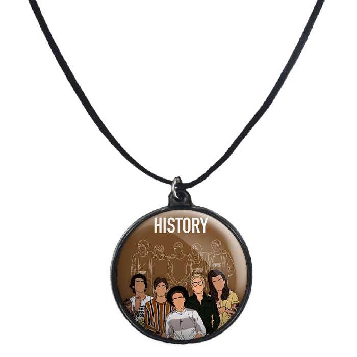 گردنبند پرمانه طرح One Direction کد pmb.13610 مدل دو طرفه