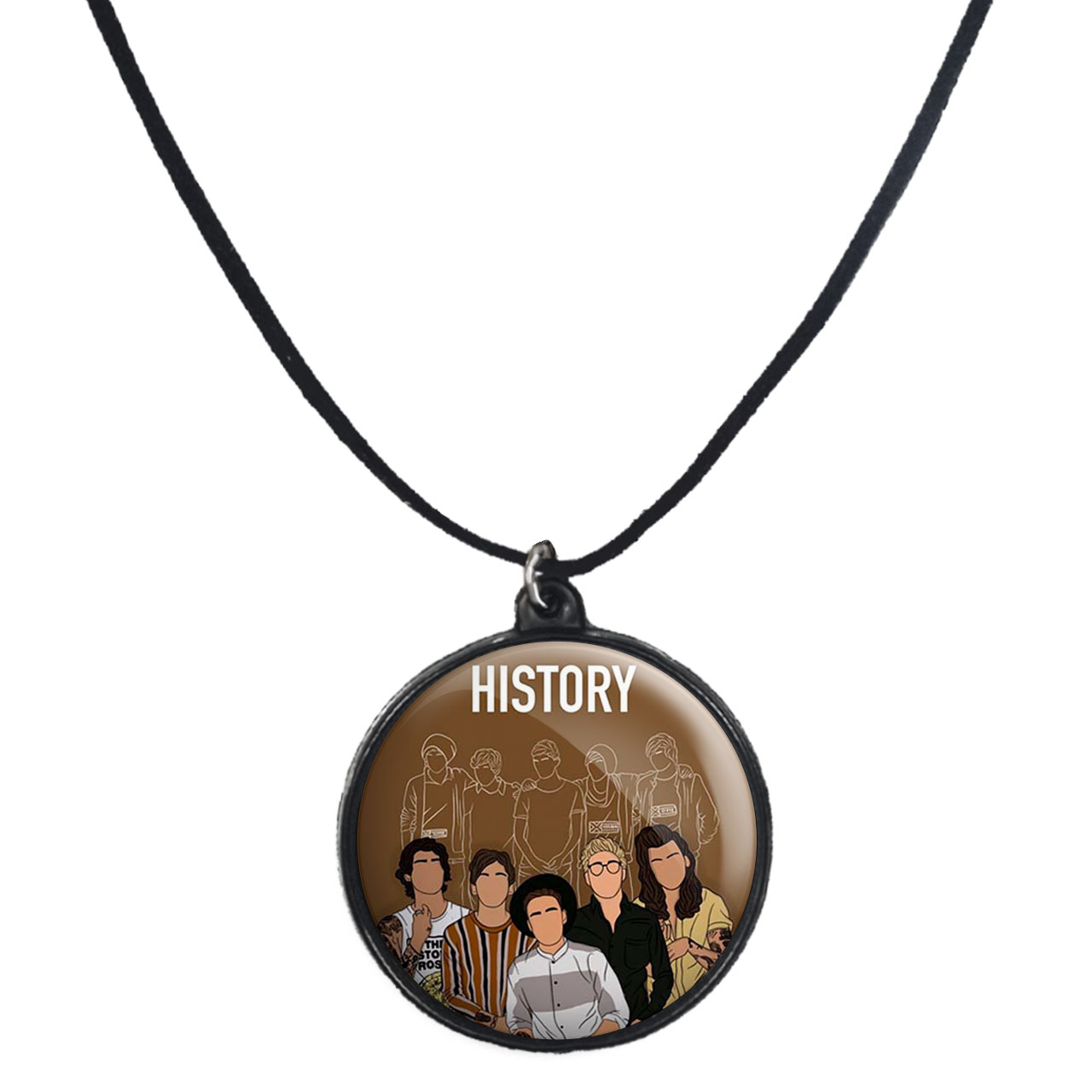 گردنبند پرمانه طرح One Direction کد pmb.13610 مدل دو طرفه