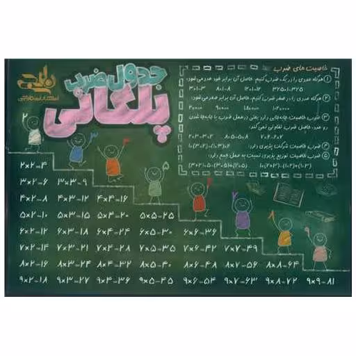 کتاب جدول ضرب پلکانی A4