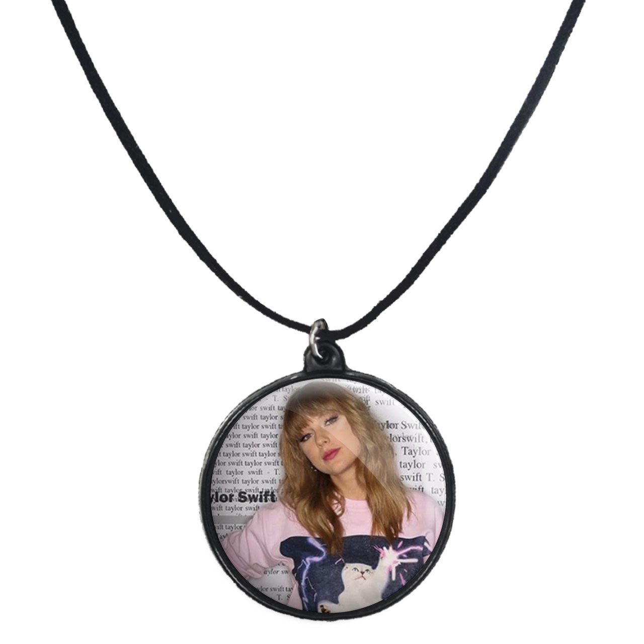 گردنبند پرمانه طرح تیلور سویفت کد pmb.791 مدل دو طرفه