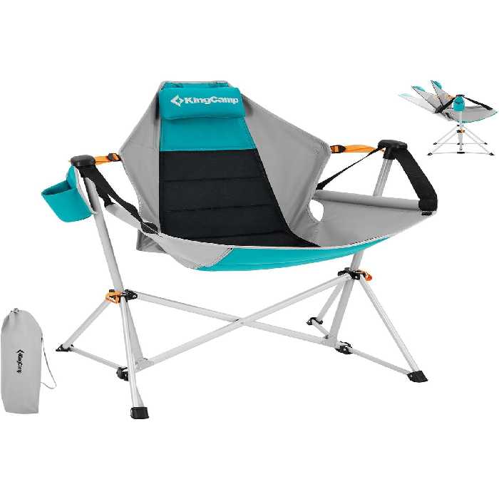 صندلی کمپ آبی دخترانه و پسرانه بچگانه کمپینگ اردوگاه تاشو داخلی فضای باز باغ زندگی برای بزرگسالان ان KINGCAMP