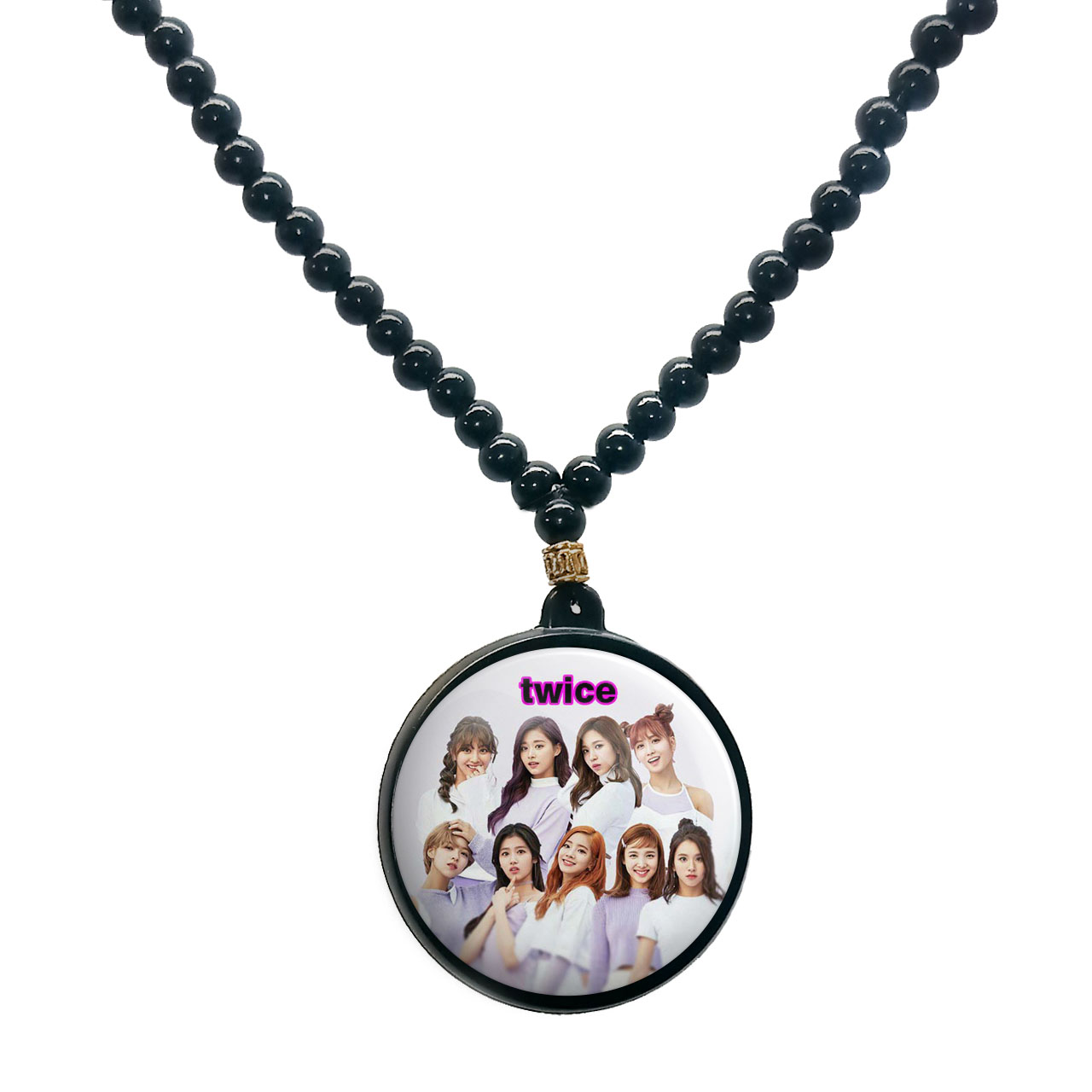 گردنبند پرمانه طرح تو ایس کد pmd.1418 مدل دو طرفه