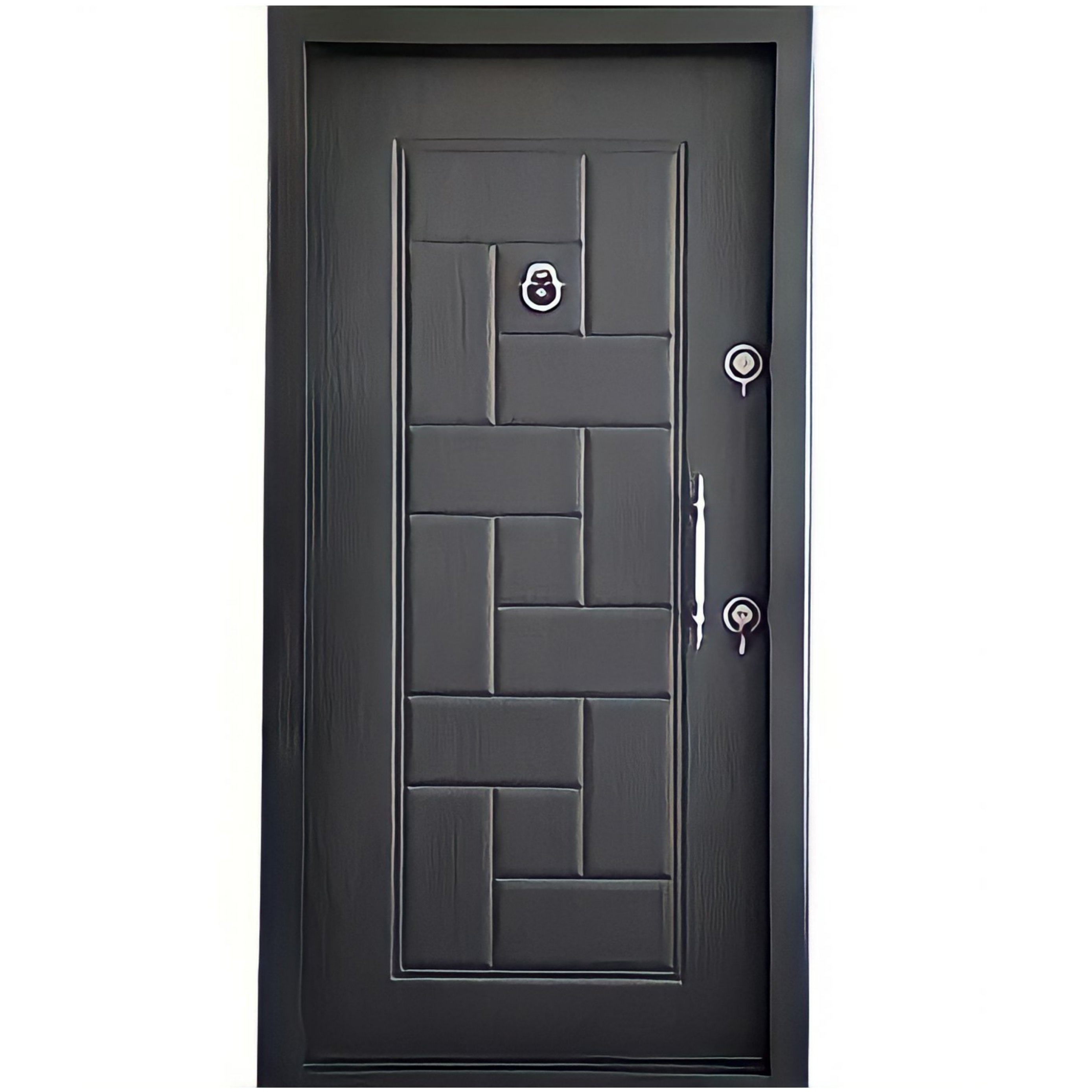 درب ضد سرقت مدل پازل cnc روکش پی وی سی