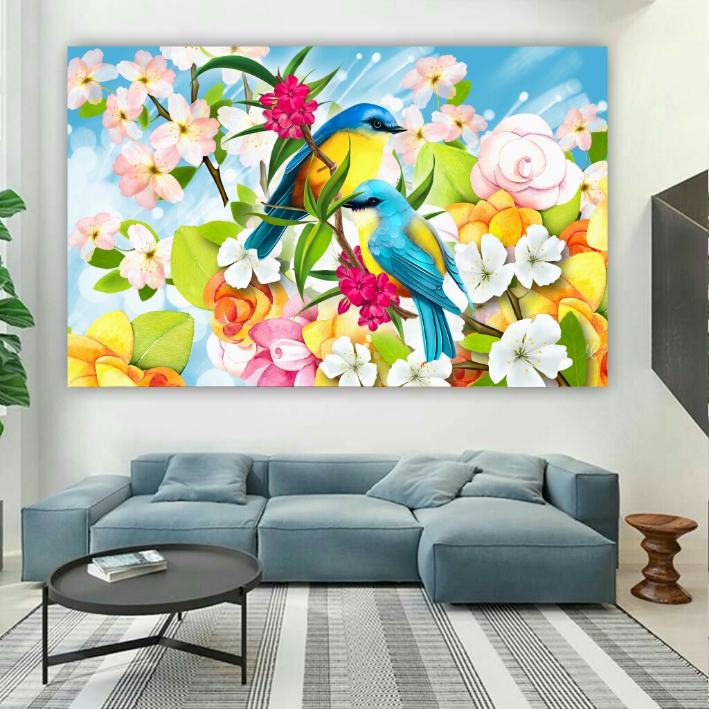  تابلو بوم طرح منظره کدBH585