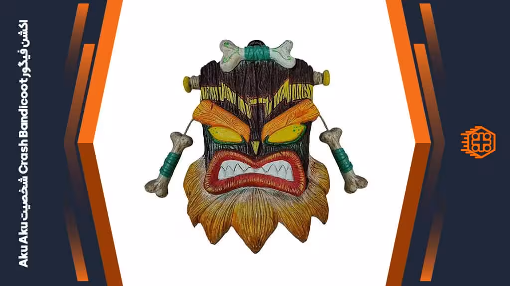 اکشن فیگور دیواری Crash Bandicoot شخصیت Aku Aku