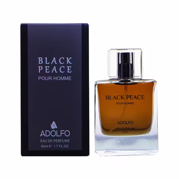 ادو پرفیوم مردانه آدولفو مدل black peace حجم 50 میلی لیتر
