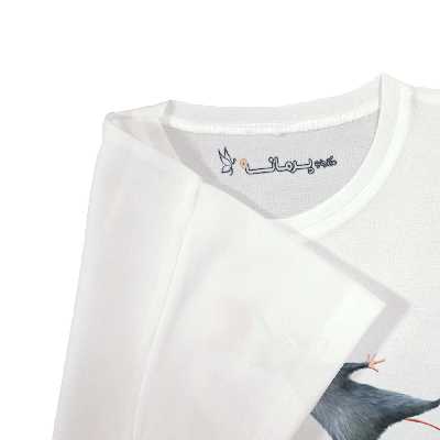 تی شرت آستین کوتاه بچگانه پرمانه طرح موش سر آشپز کد pmt.6995