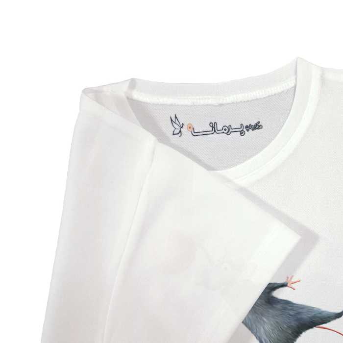 تی شرت آستین کوتاه بچگانه پرمانه طرح موش سر آشپز کد pmt.6995