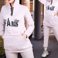 هودی شلوار پاریس با جنس کرپ پلاس