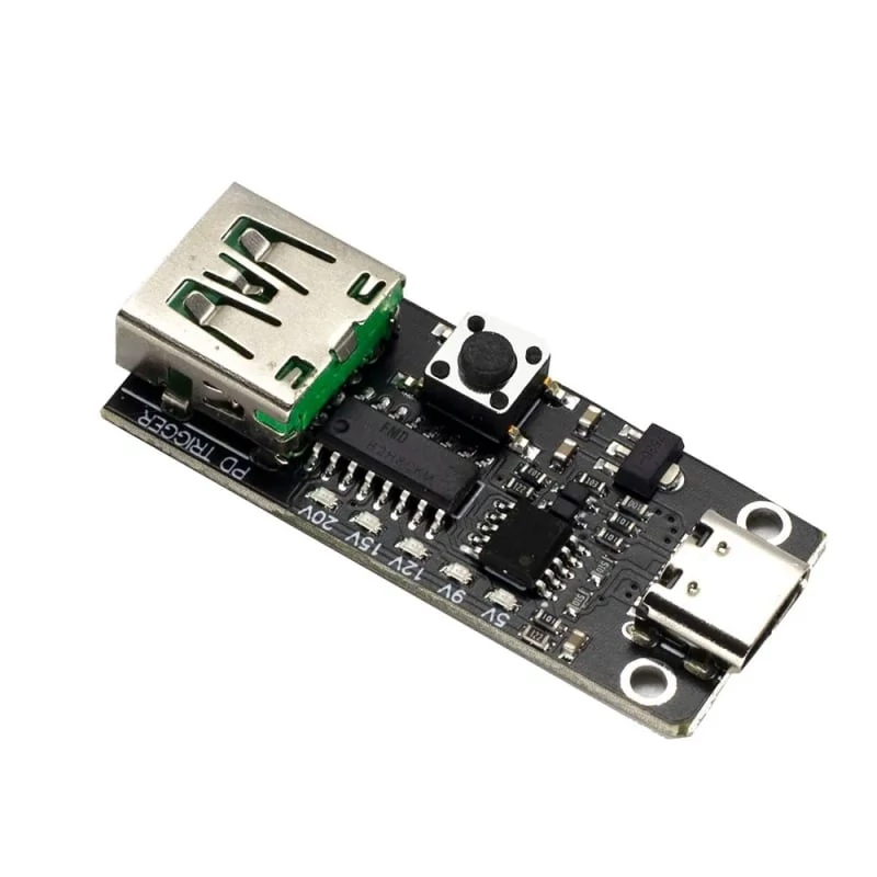 ماژول PD Decoy Trigger ولتاژ 5V/9V/12V/15v/20v پروتکل PD/QC با خروجی USB | amazonchi