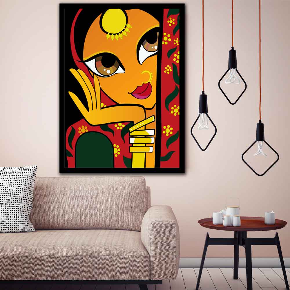 تابلو بوم طرح چهره مدل SG-94864