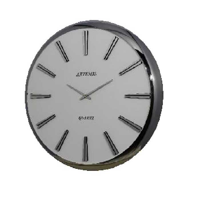 ساعت دیواری آرتمیس کد 2045 Silver White A نقره ای سفید