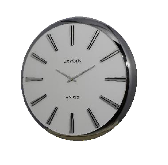 ساعت دیواری آرتمیس کد 2045 Silver White A نقره ای سفید