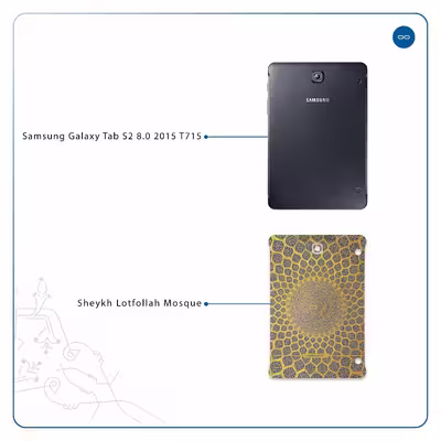 برچسب پوششی ماهوت مدل Iran-Tile2 مناسب برای تبلت سامسونگ Galaxy Tab S2 8.0 2015 T715