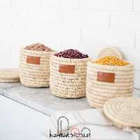 ست سه تایی بانکه حبوبات حصیری