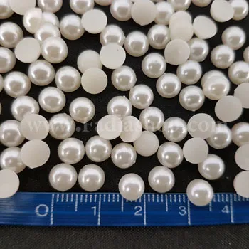 نگین لپه ای کرم سایز 1