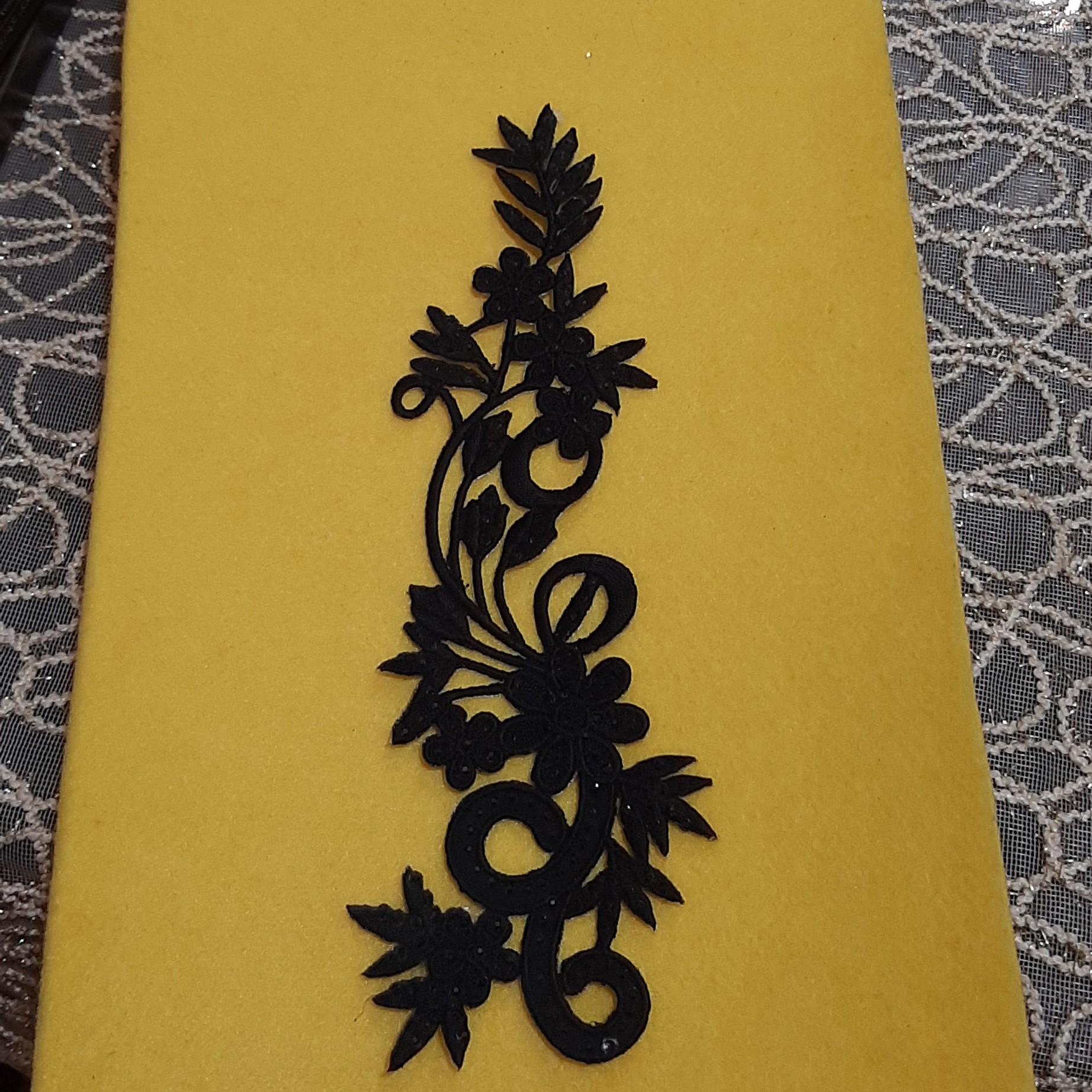 پنل لباس . مشکی رنگ . مناسب مانتو کت لباس مجلسی و..