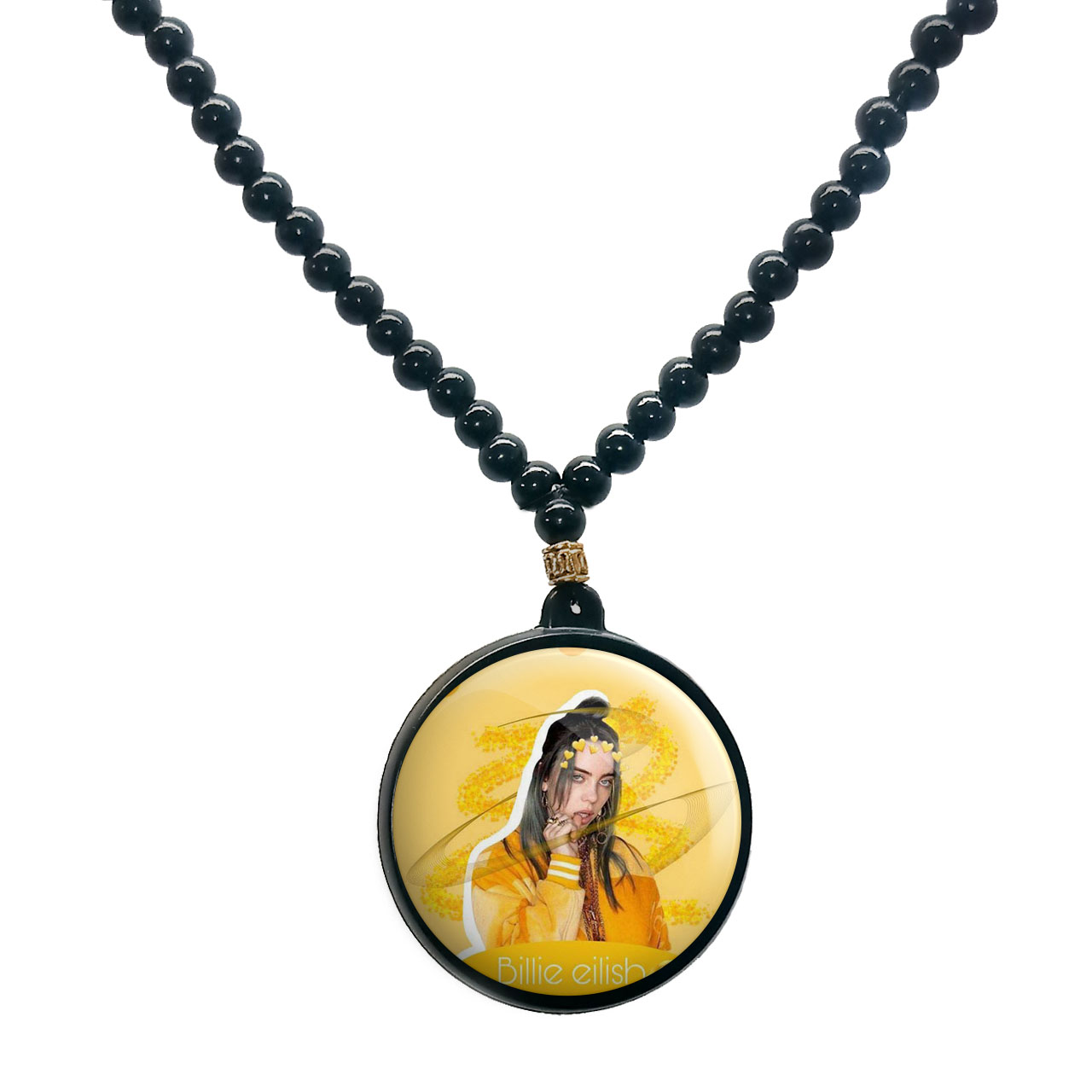 گردنبند پرمانه طرح بیلی آیلیش کد pmd.7583 مدل دو طرفه