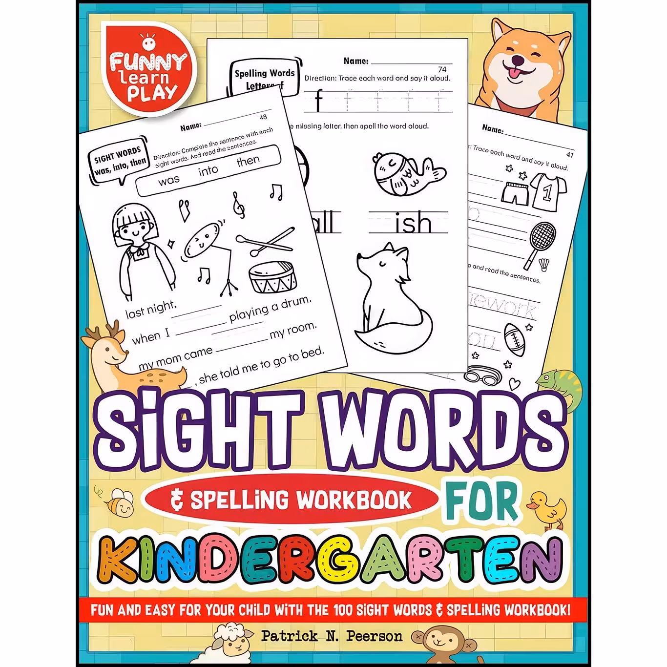 کتاب زبان اصلی Sight Words Kindergarten   Sight Words  Spelling Workbook
