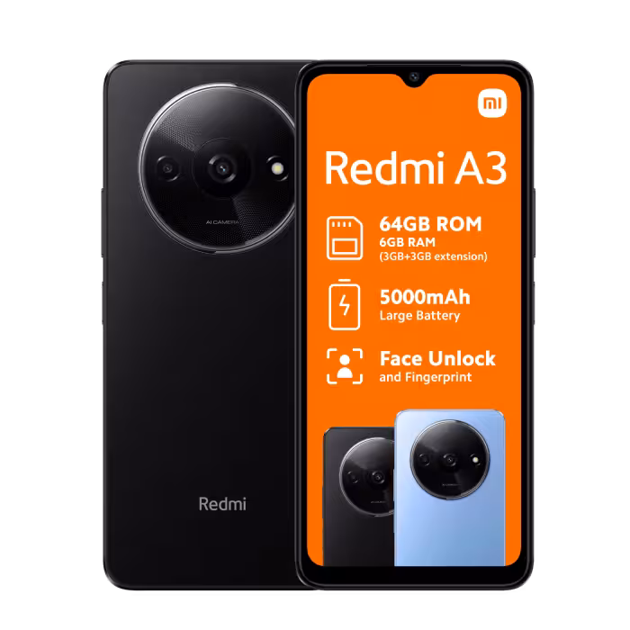 گوشی موبایل شیائومی Xiaomi Redmi A3 دو سیم کارت ظرفیت 64 گیگابایت و رم 4 گیگابایت | کالا برتری