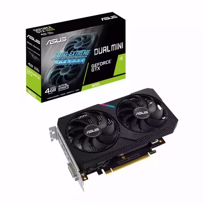 کارت گرافیک ایسوس Dual GeForce GTX 1650 MINI 4GB