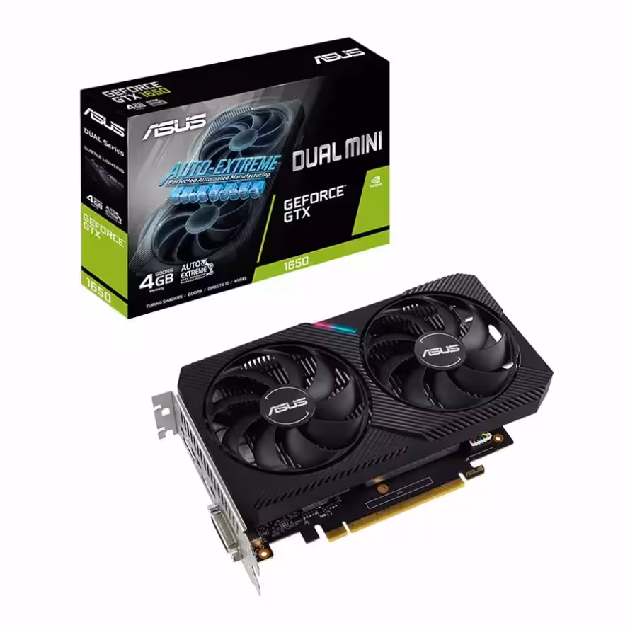 کارت گرافیک ایسوس Dual GeForce GTX 1650 MINI 4GB