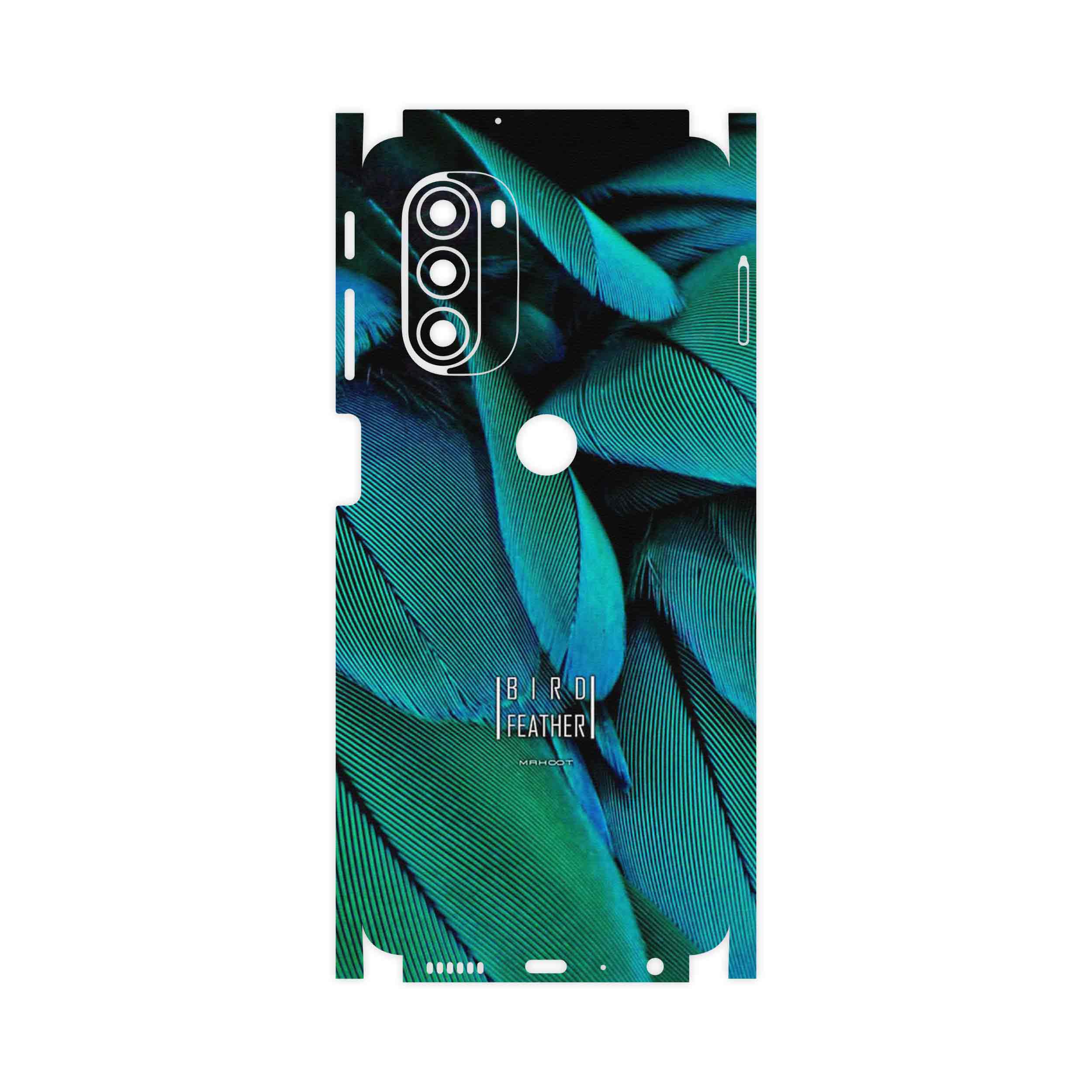 برچسب پوششی ماهوت مدل Green Feather-FullSkin مناسب برای گوشی موبایل موتورولا Moto G51 5G