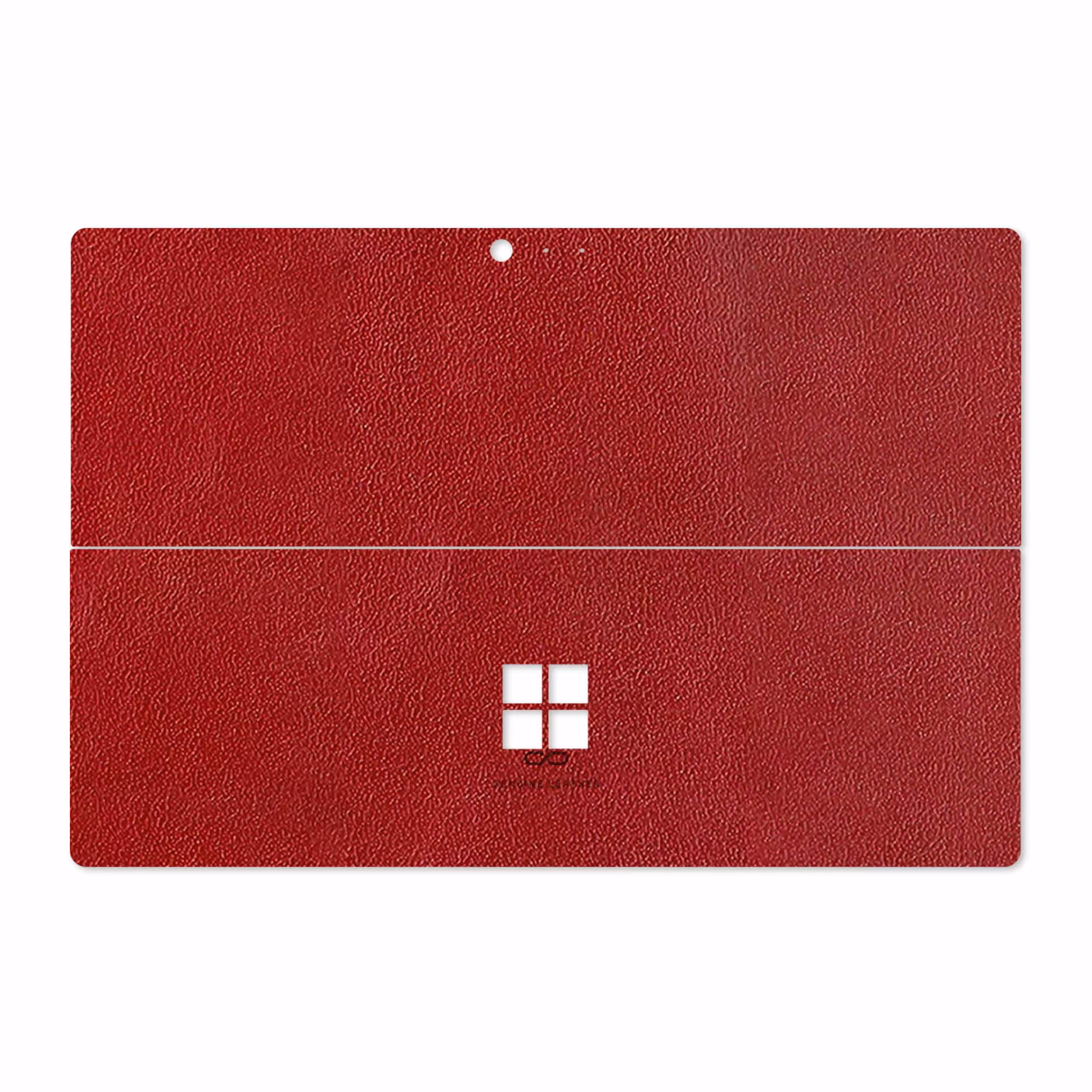 برچسب پوششی ماهوت مدل Red-Leather مناسب برای تبلت مایکروسافت Surface Pro 4 2015
