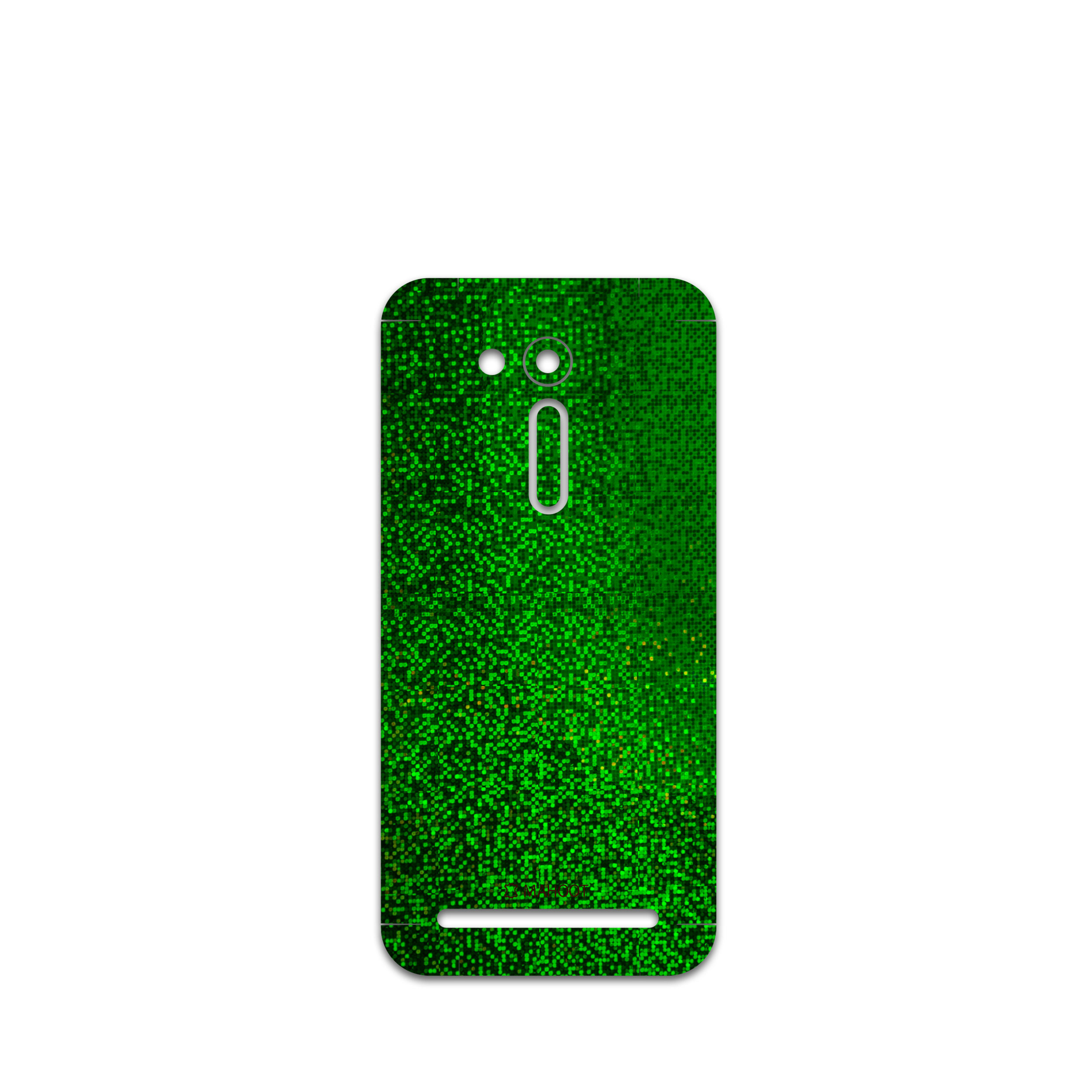برچسب پوششی ماهوت مدل Green-Holographic مناسب برای گوشی موبایل ایسوس Zenfone Go
