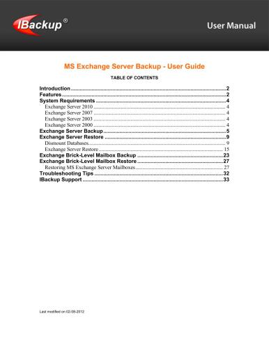 خرید و دانلود نسخه کامل کتاب Pro Softnet Corporation. MS Exchange Server Backup - User Guide | الی فایل | مرجع خرید و فروش فایل
