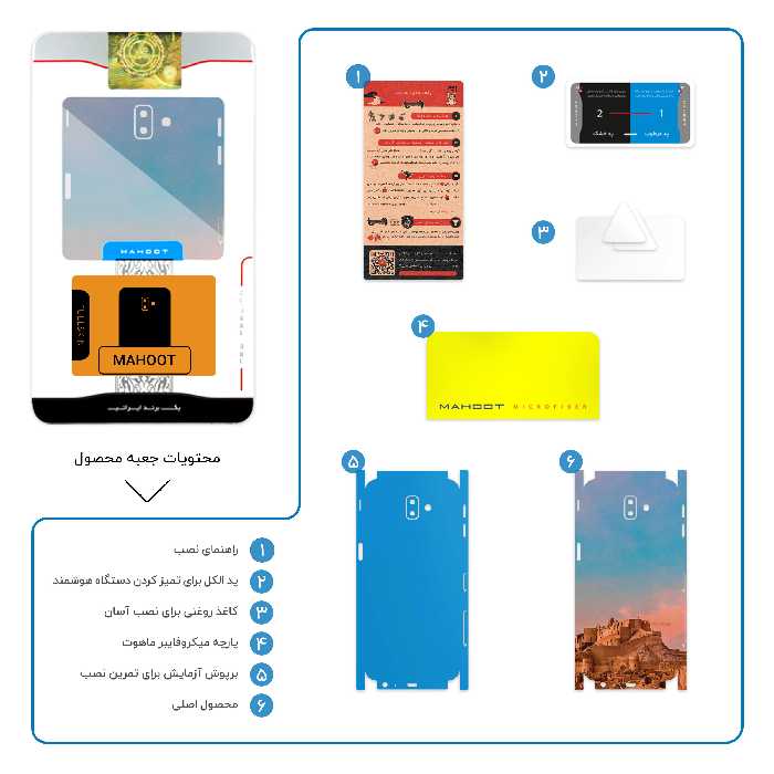 برچسب پوششی ماهوت مدل ARG-e-BAM-FullSkin مناسب برای گوشی موبایل سامسونگ Galaxy J6 Plus