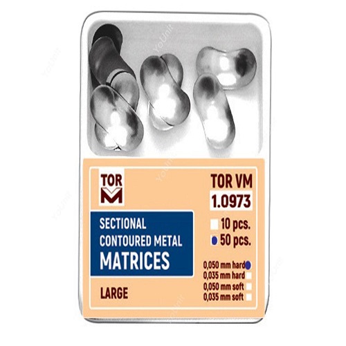 سكشنال ماتريكس تک سایز – TorVM (کوچک 50 عددی) - فروشگاه تخصصی دندانپزشکی سپیرا