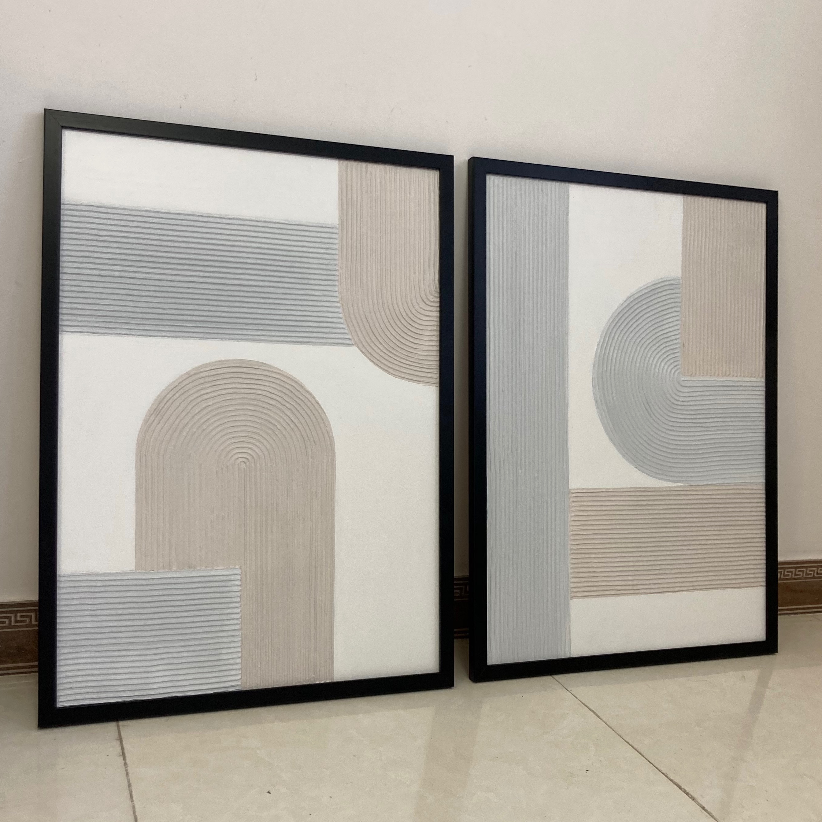 تابلوبرجسته بسیار شیک ابعاد هر کدام 50در 70 