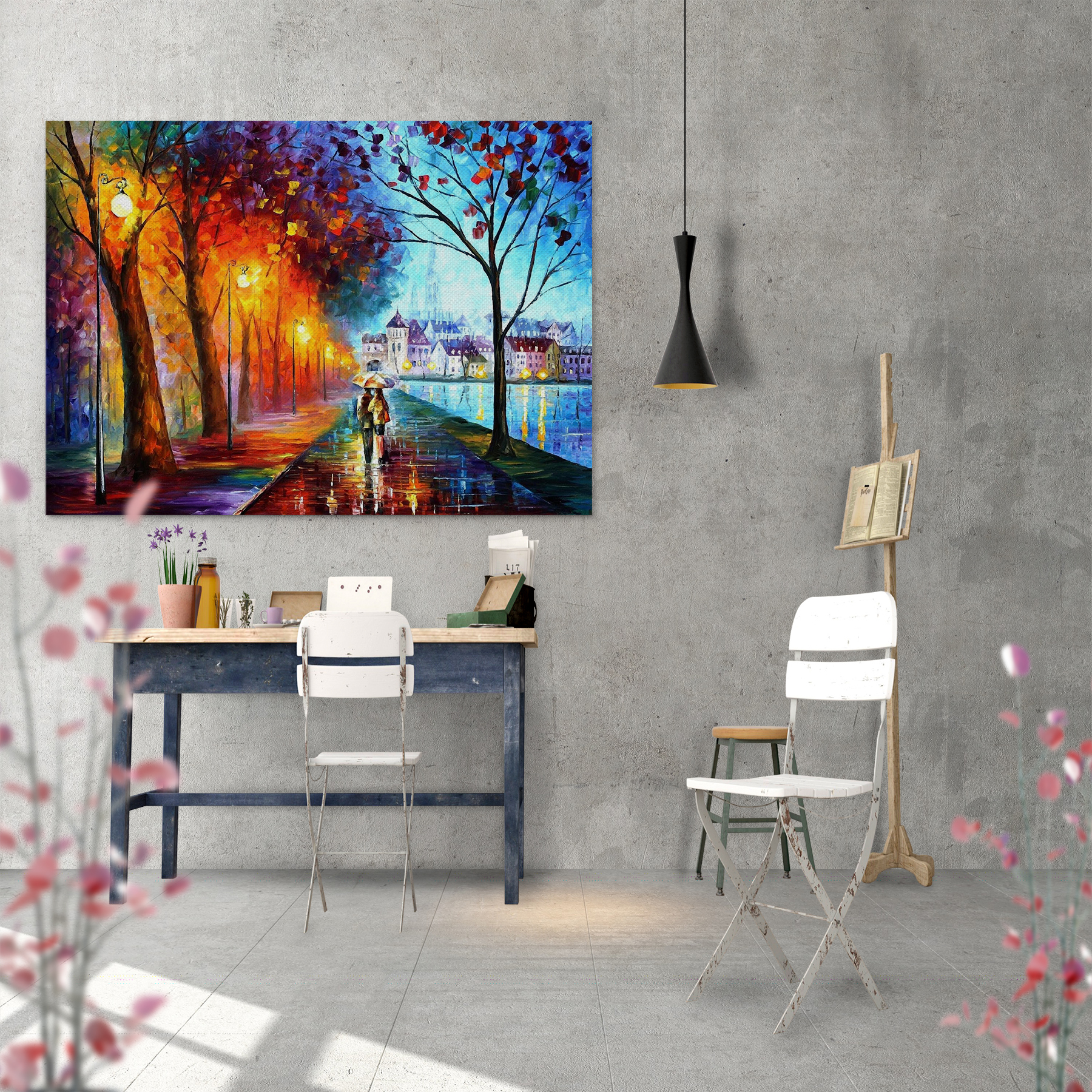 تابلو شاسی طرح عاشقانه پاییزی مدل 007