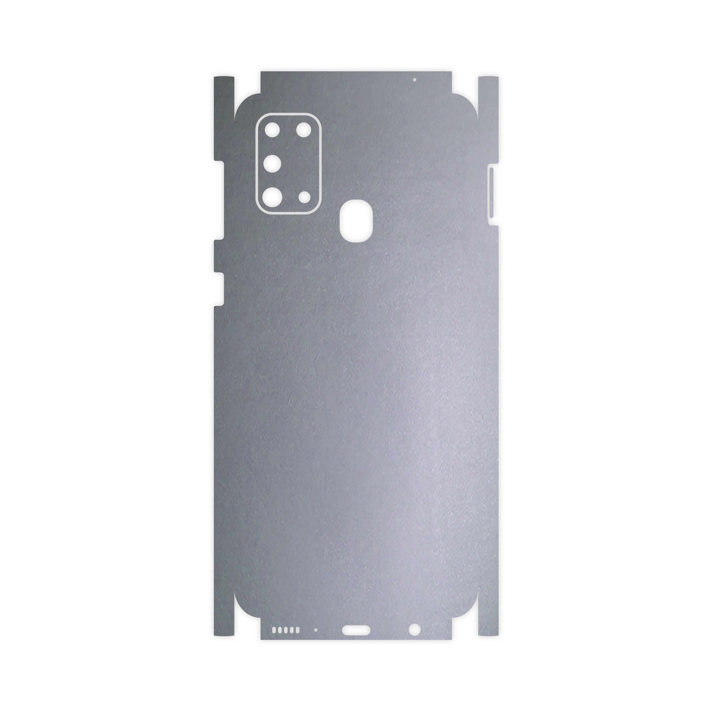 برچسب پوششی ماهوت مدل Full skin-Matte-Silver مناسب برای گوشی موبایل سامسونگ Galaxy M31