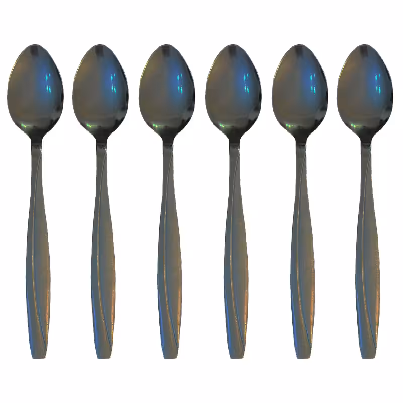قاشق چای خوری مدل مانسی مجموعه 6 عددی