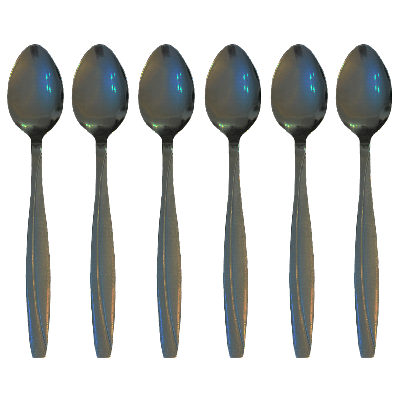 قاشق چای خوری مدل مانسی مجموعه 6 عددی