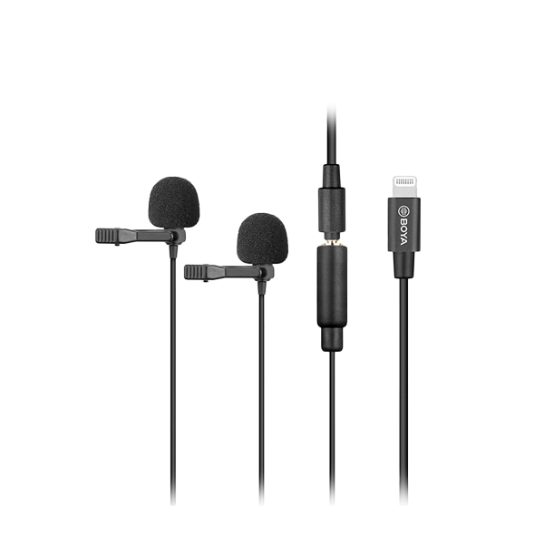 میکروفون یقهای بویا مدل BOYA BY-M2D Dual Lavalier