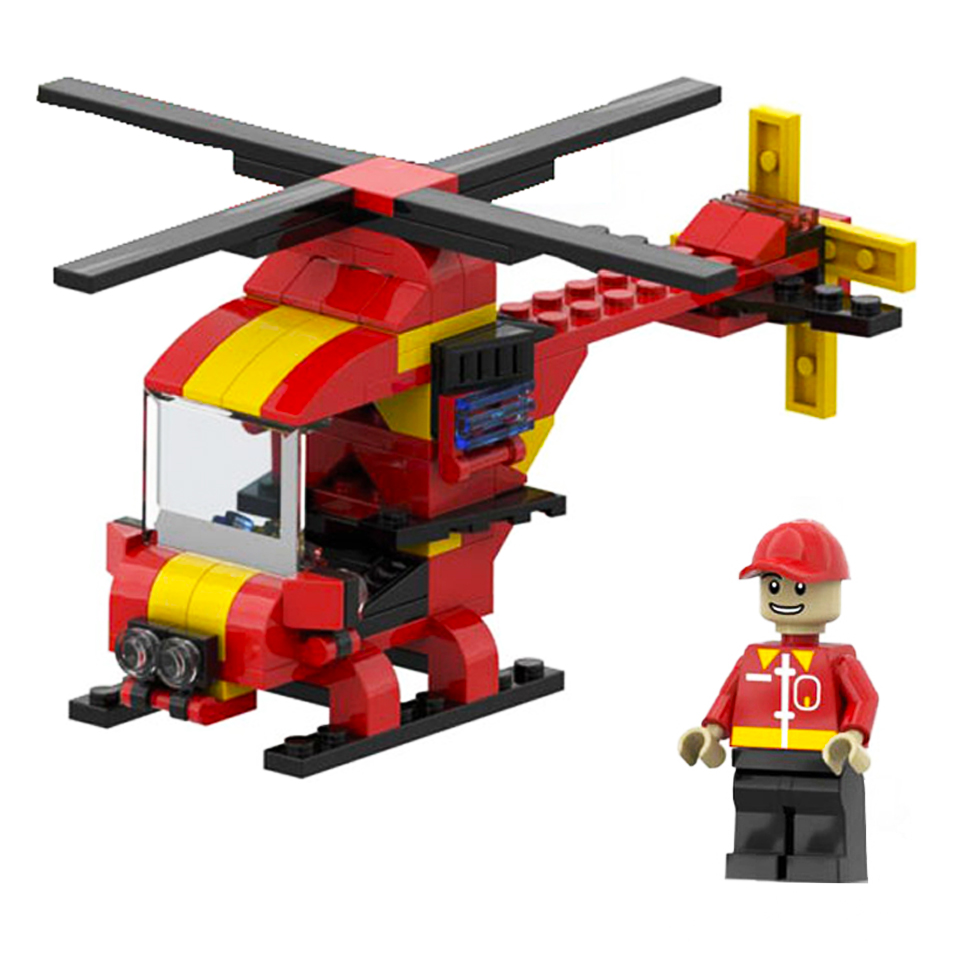 ساختنی طرح هلیکوپتر مدل آتش نشانی کد 3013