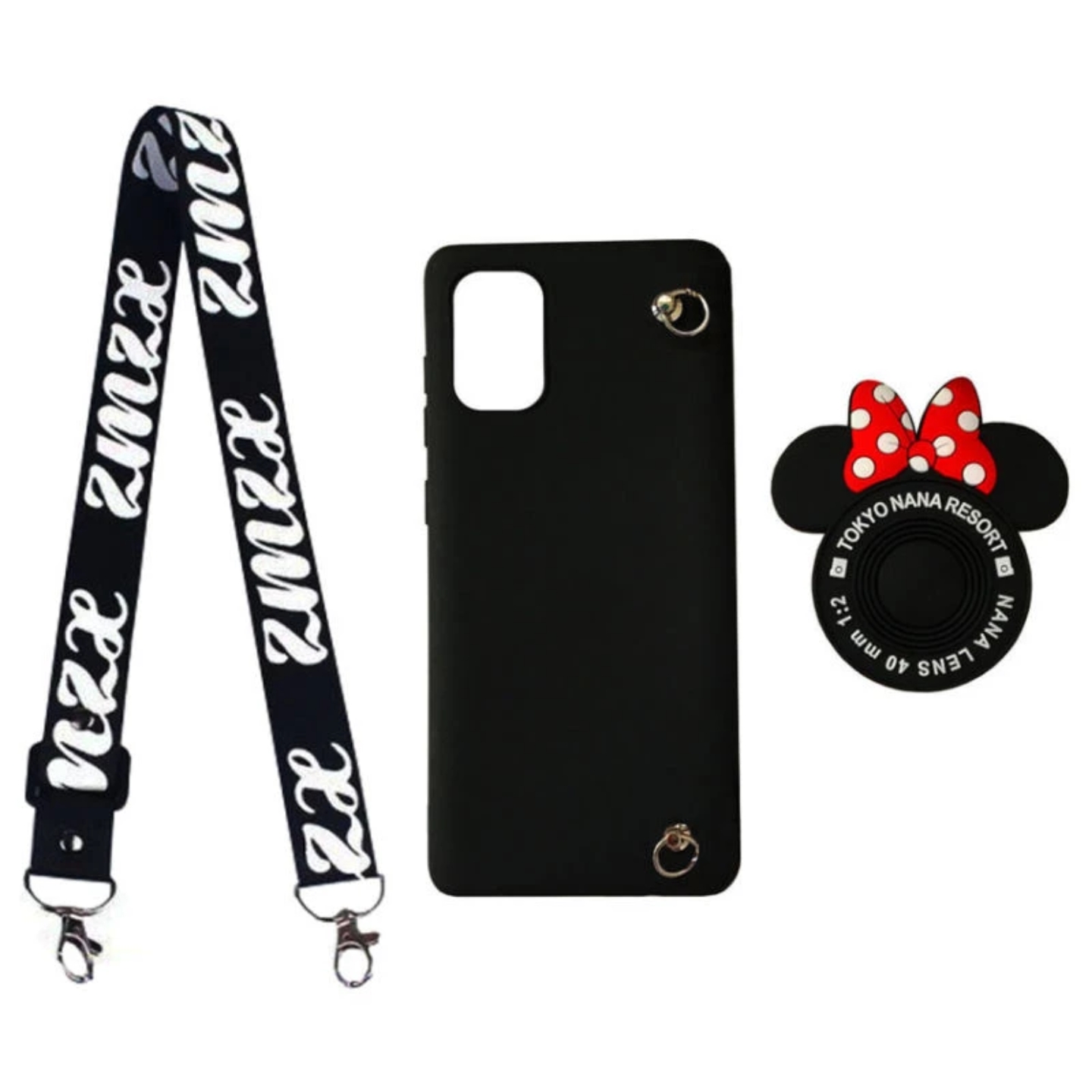 کاور مدل مینی موس کد s2589 مناسب برای گوشی موبایل سامسونگ GALAXY S20 FE به همراه بند و پایه نگهدارنده