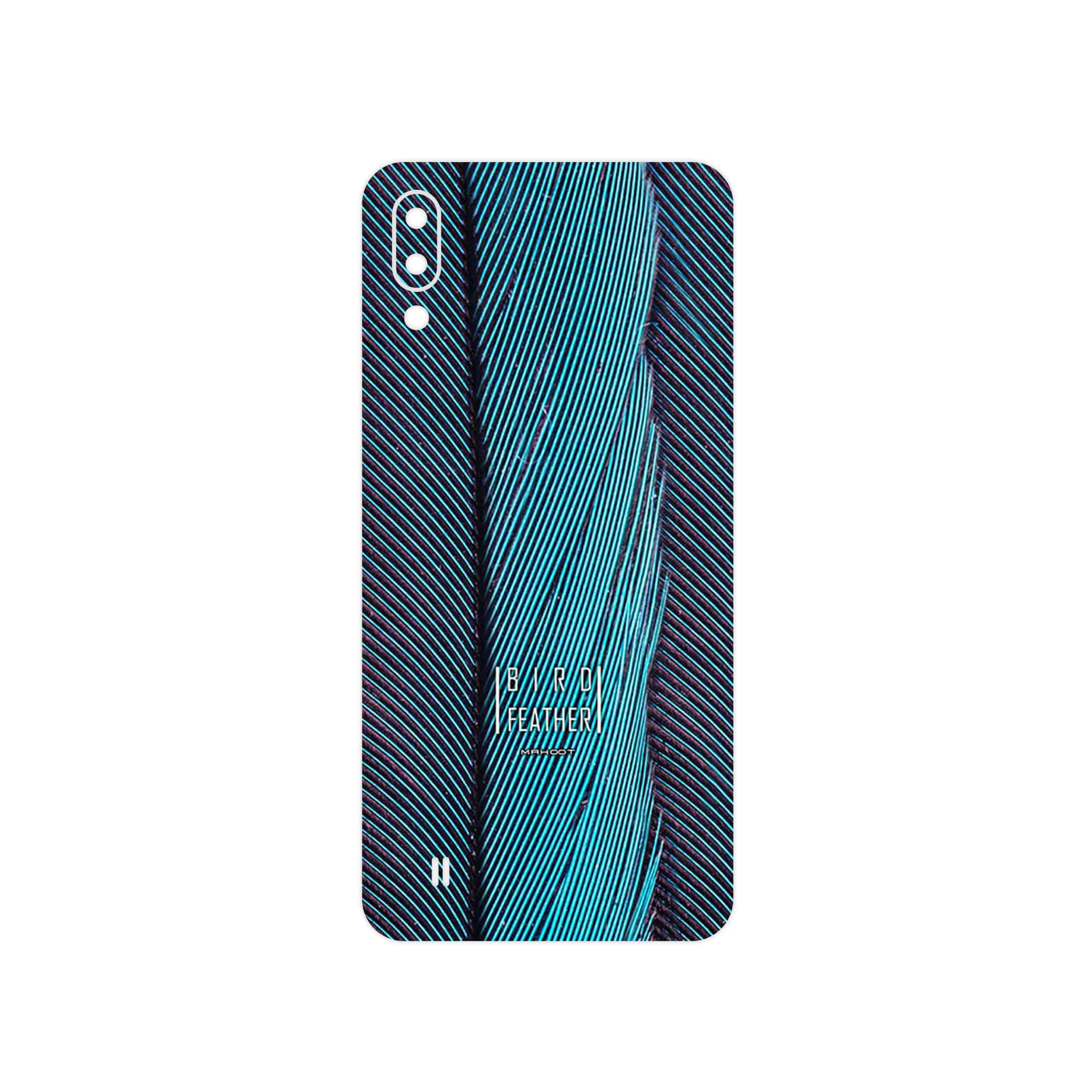 برچسب پوششی ماهوت مدل Turquoise feathers مناسب برای گوشی موبایل سامسونگ Galaxy M10