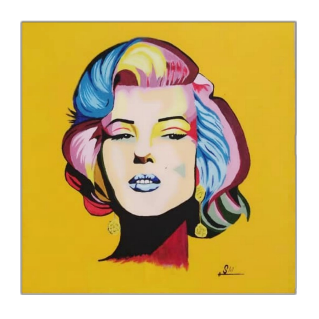 تابلو نقاشی طرح مرلین مونرو کد 1001