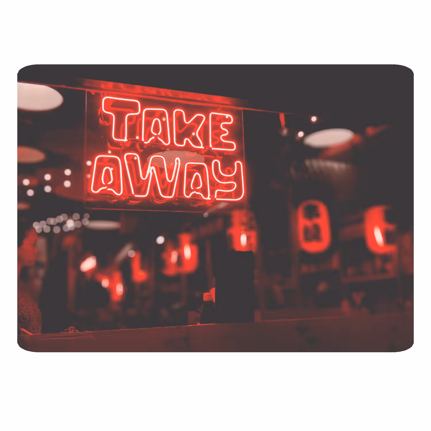 ماوس پد طرح take away کد B346