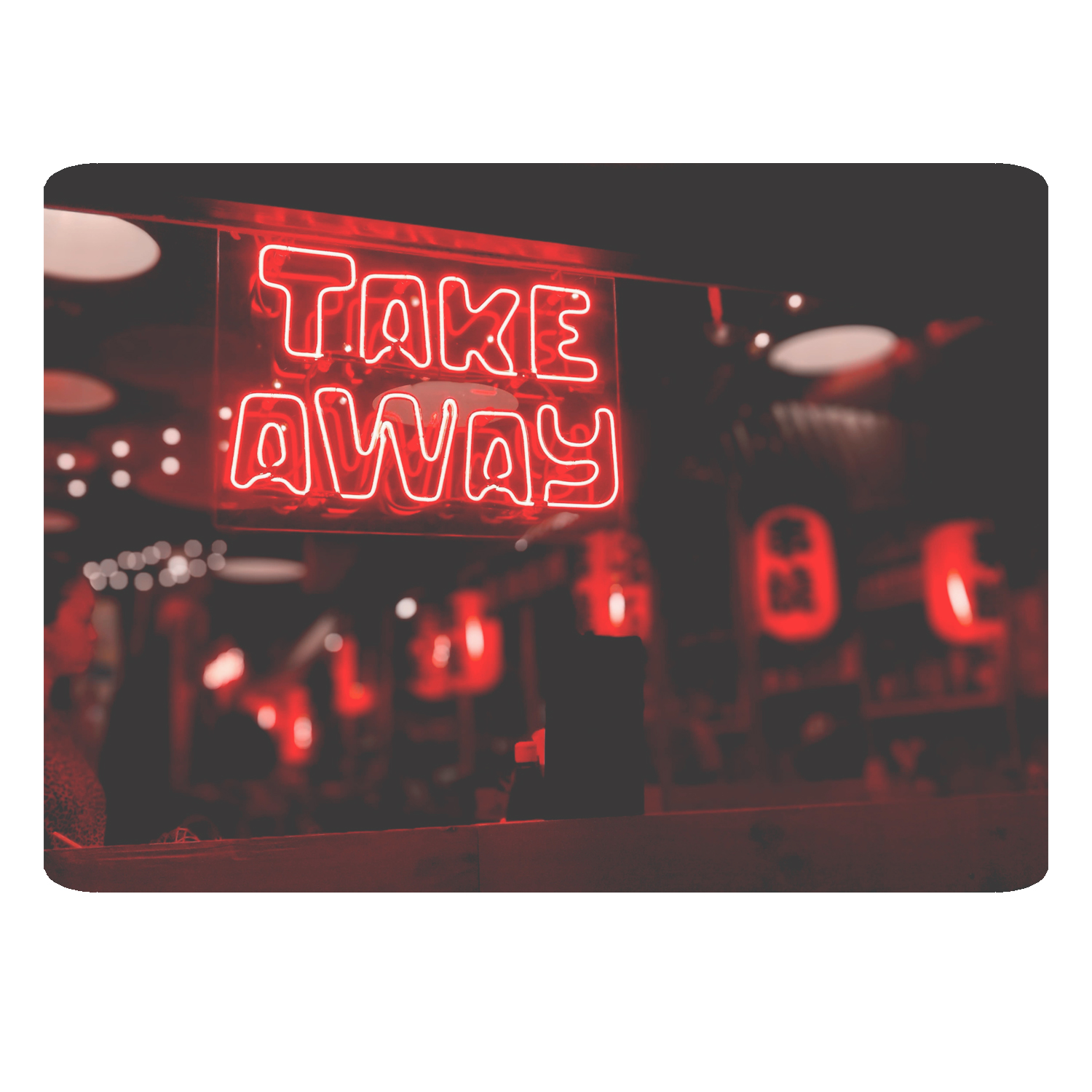 ماوس پد طرح take away کد B346