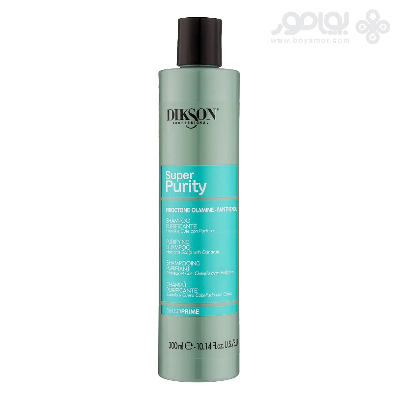 شامپو ضد شوره دیکسون پرایم مدل SUPER PURITY حجم 300 میل