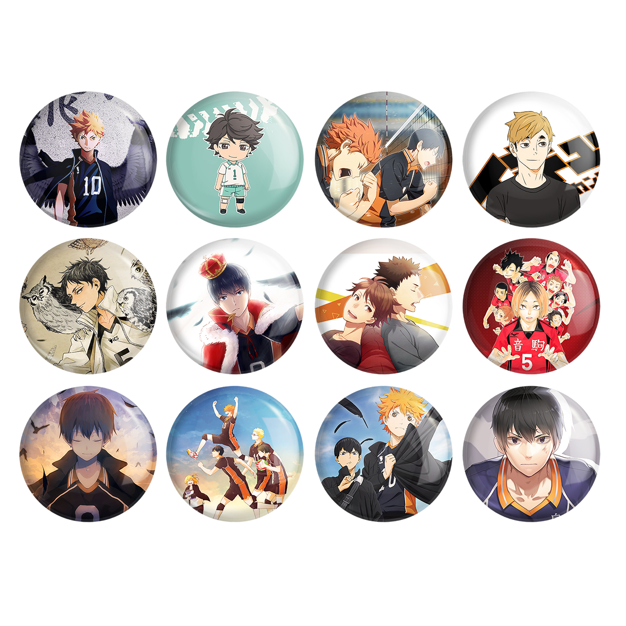 پیکسل خندالو مدل انیمه آبشار سرنوشت هایکیو کاگیاما کد 434 مجموعه 12 عددی