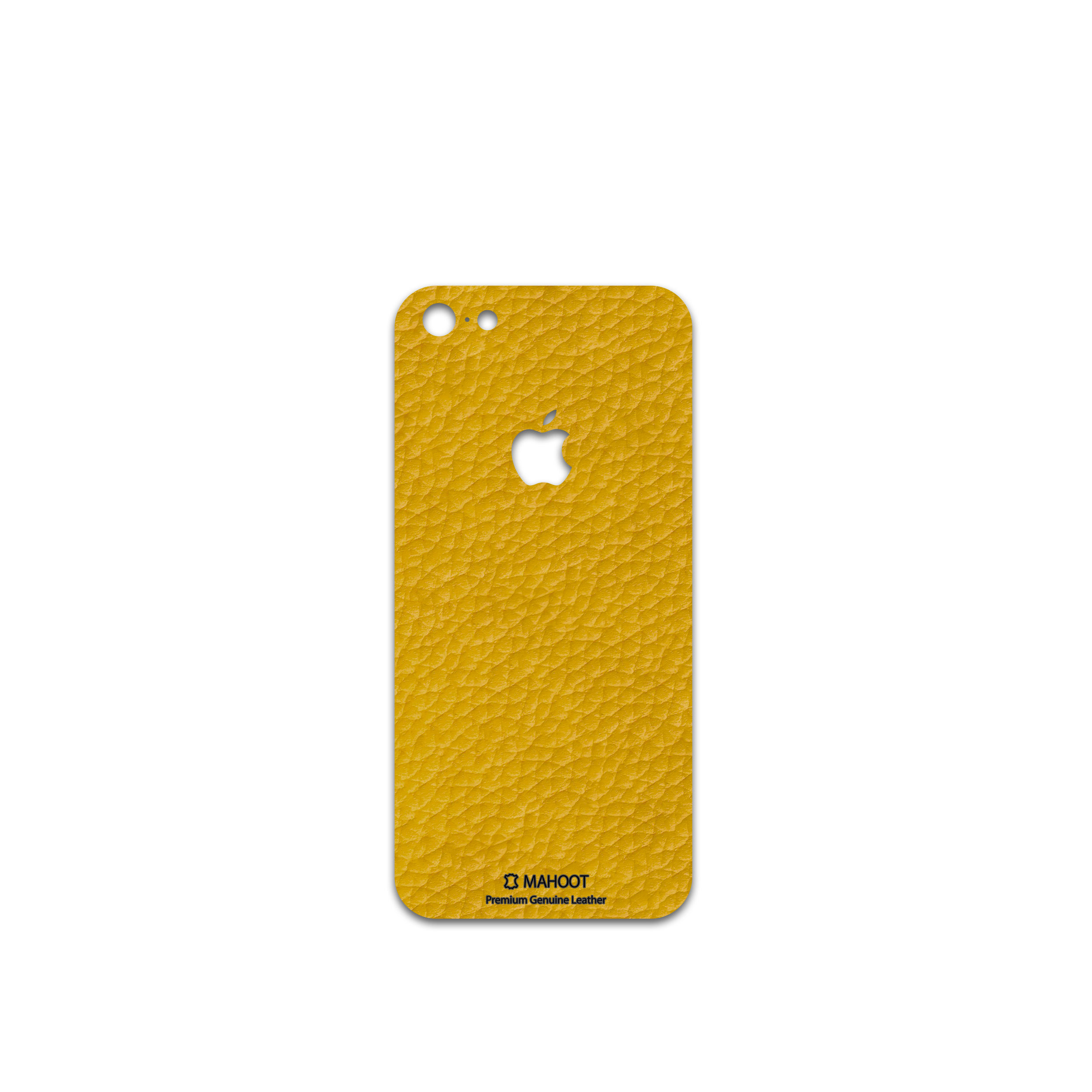 برچسب پوششی ماهوت مدل Mustard-Leather مناسب برای گوشی موبایل اپل iPhone 5