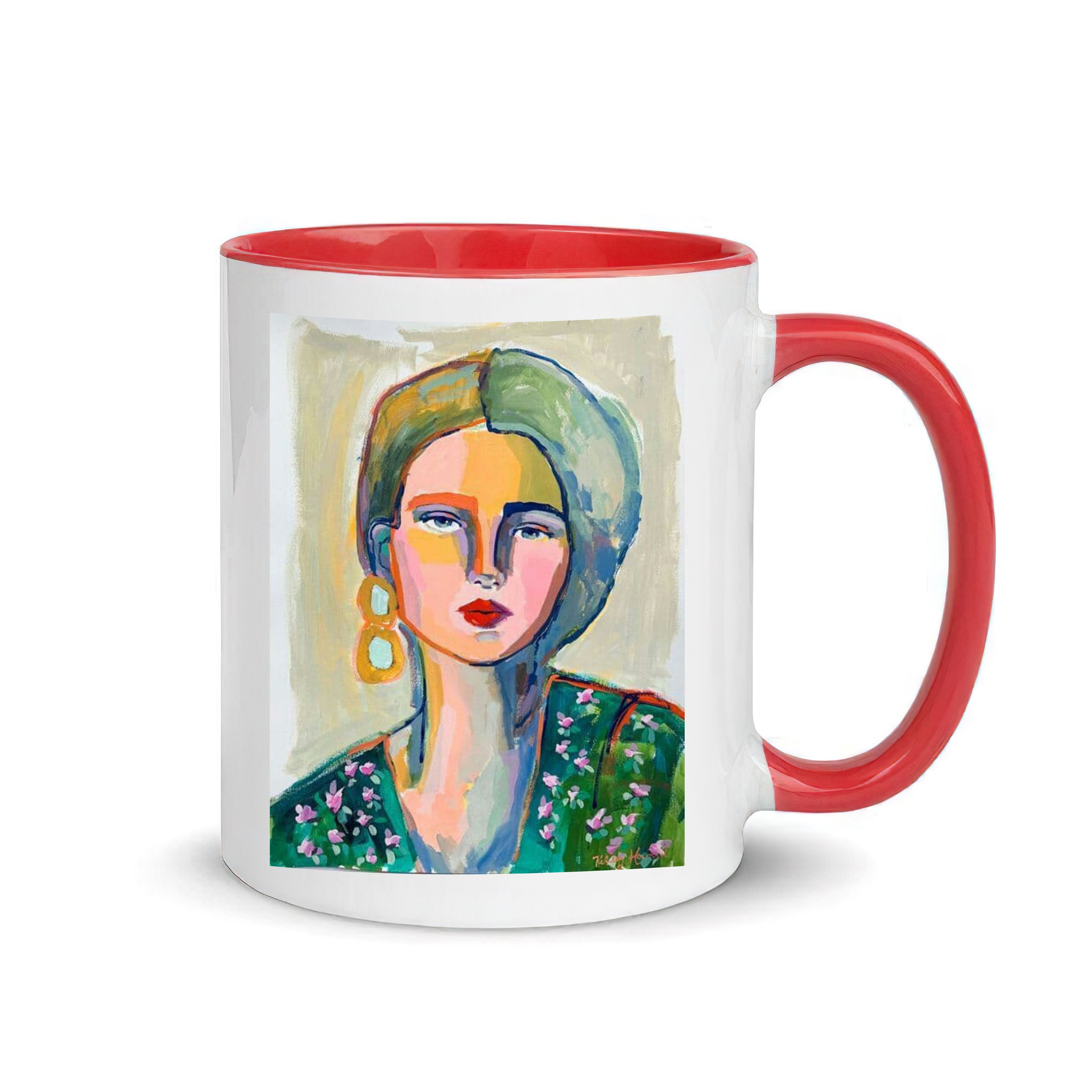  ماگ طرح دخترانه سبک آرت کد MFM6