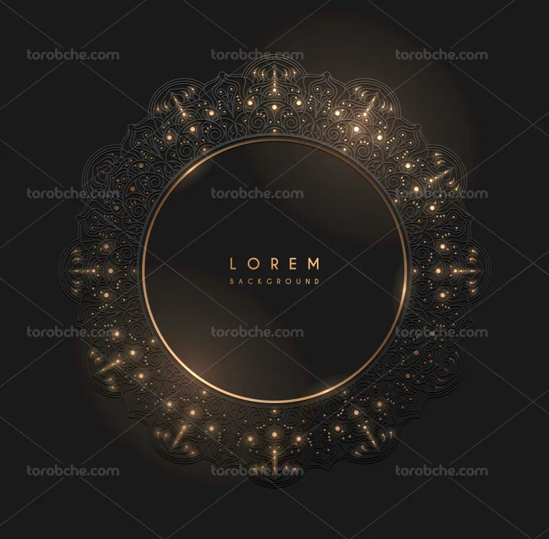 وکتور بکگراند مشکی و طلایی لاکچری | گرافیک با طعم تربچه