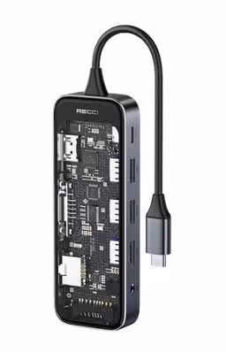 هاب 10 پورت USB-C رسی مدل RH22 | فروشگاه آرتل